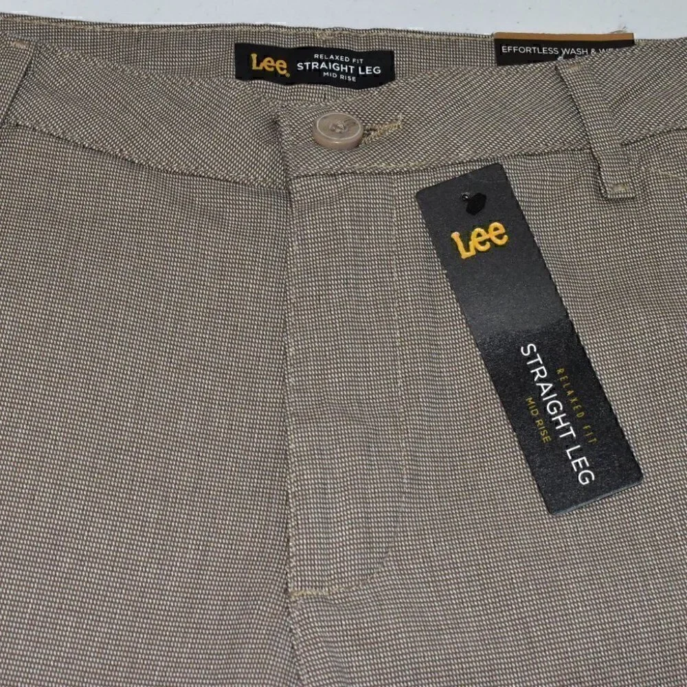 Lee Effortless Wash & Wear Straight Leg Relax Fit Mid Rise Size 10 Short - Picture 8 of 14